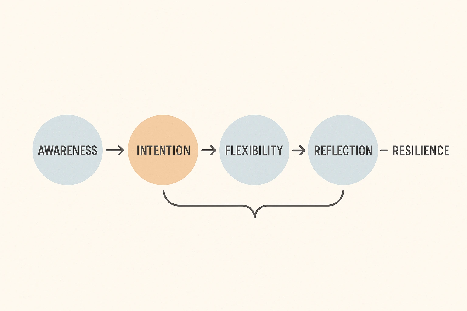 Flowchart of financial resilience habits for U.S. households.